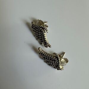 Sterling Silver Wing Stud Earrings